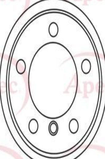 Brake Disc Vented Front Replacement DSK2536 Fits BMW 5 Series 6 Series APEC