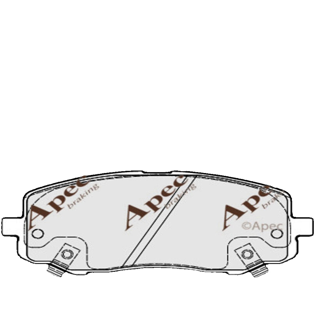 Braking System Disc Brake Brake Pad Set APEC PAD1792 Front Fits Hyundai i20