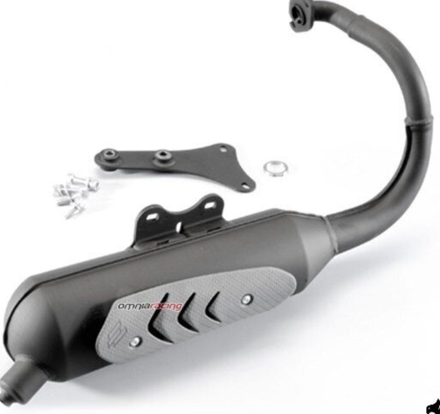 Free Shipping Polini Black Steel Exhaust Original Approved Trekker 200.0316