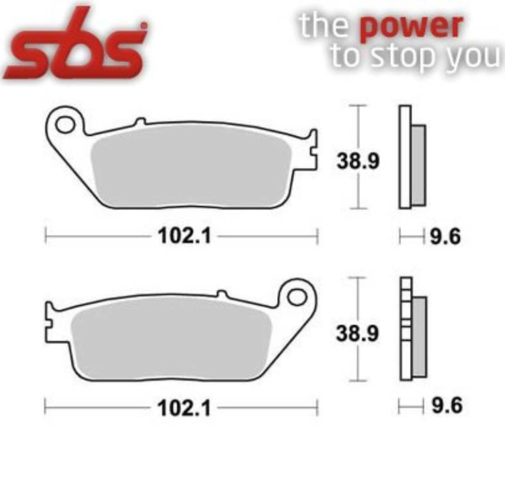 Brake Pads for TRIUMPH THUNDERBIRD 900 1995-2003 Rear Street SBS