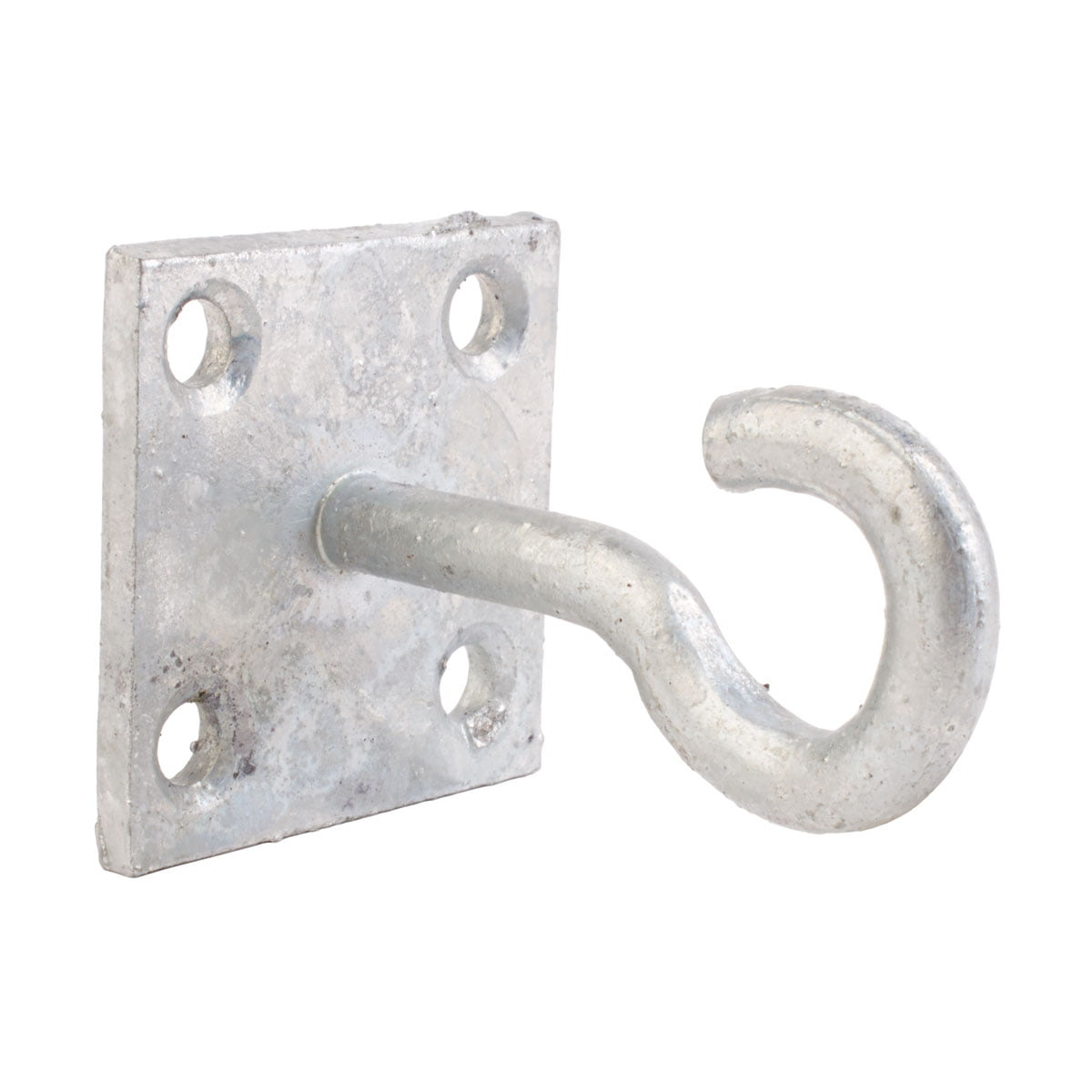 Perry Equestrian - Chain Hook on Plate - 2in - Silver