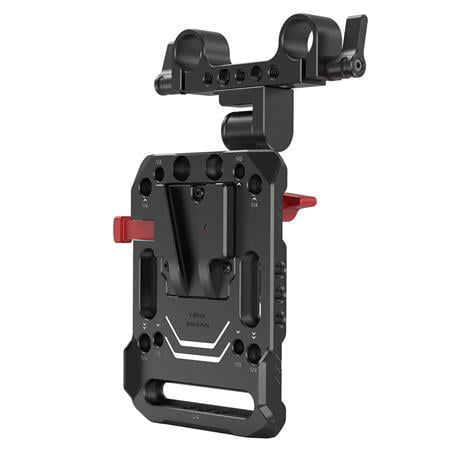 SmallRig V-Lock Mount Battery Plate with with 15mm Rod Clamp for Camera 2991