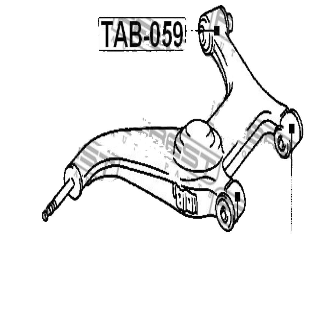 FEBEST-OE TAB-058.OE Control Arm-/Trailing Arm Bush for TOYOTA