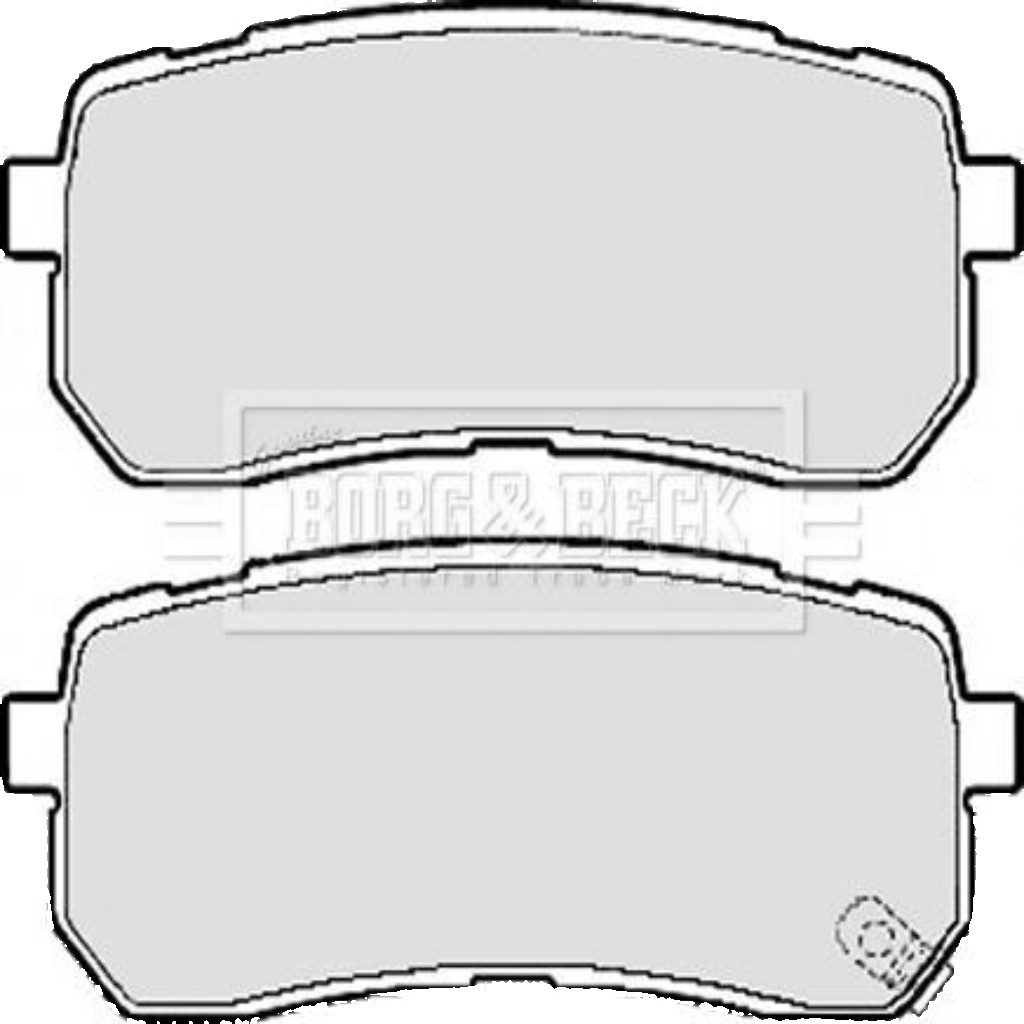 BORG & BECK BBP2117 Brake Pad Set For Disc Rear Fits Hyundai i800 iLoad ix55 Kia
