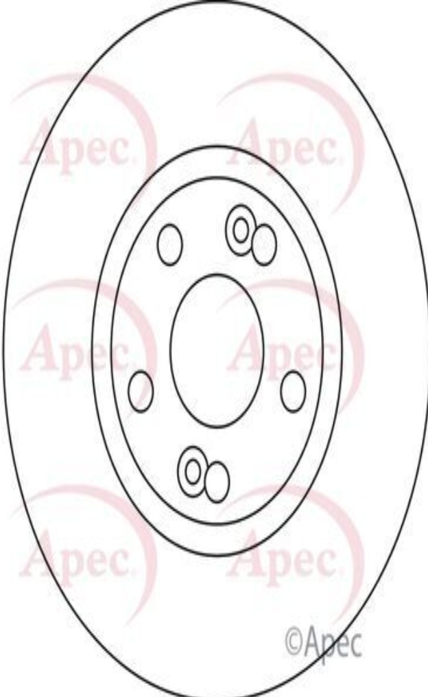 Braking System Brake Disc APEC DSK2216 Front Vented Fits Renault Espace