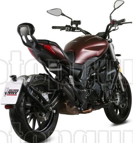 Mivv Exhaust Muffler Double Gun Black Inox black kat BENELLI 502C 2019 > 2023