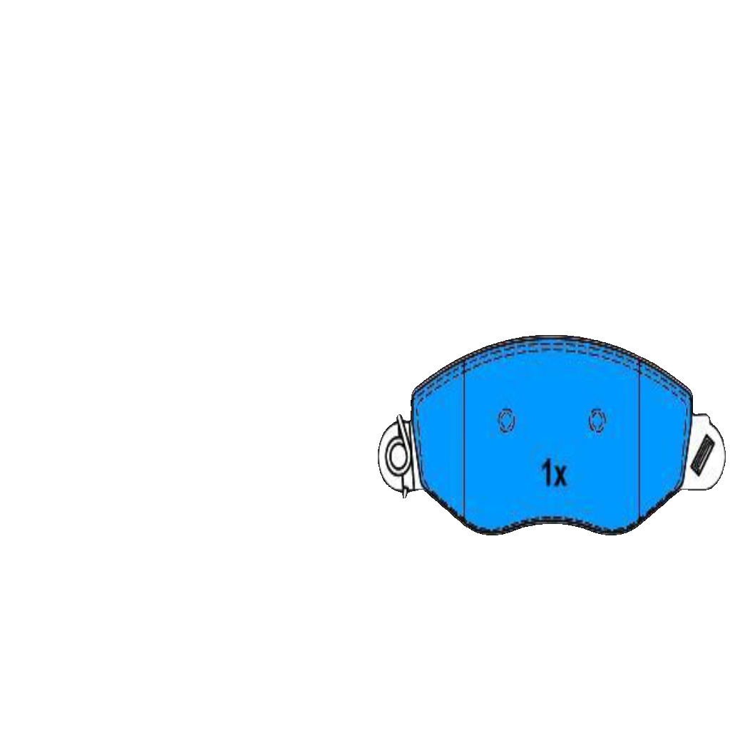 ATE 13.0460-3992.2 Brake Pad Set, disc brake for FORD