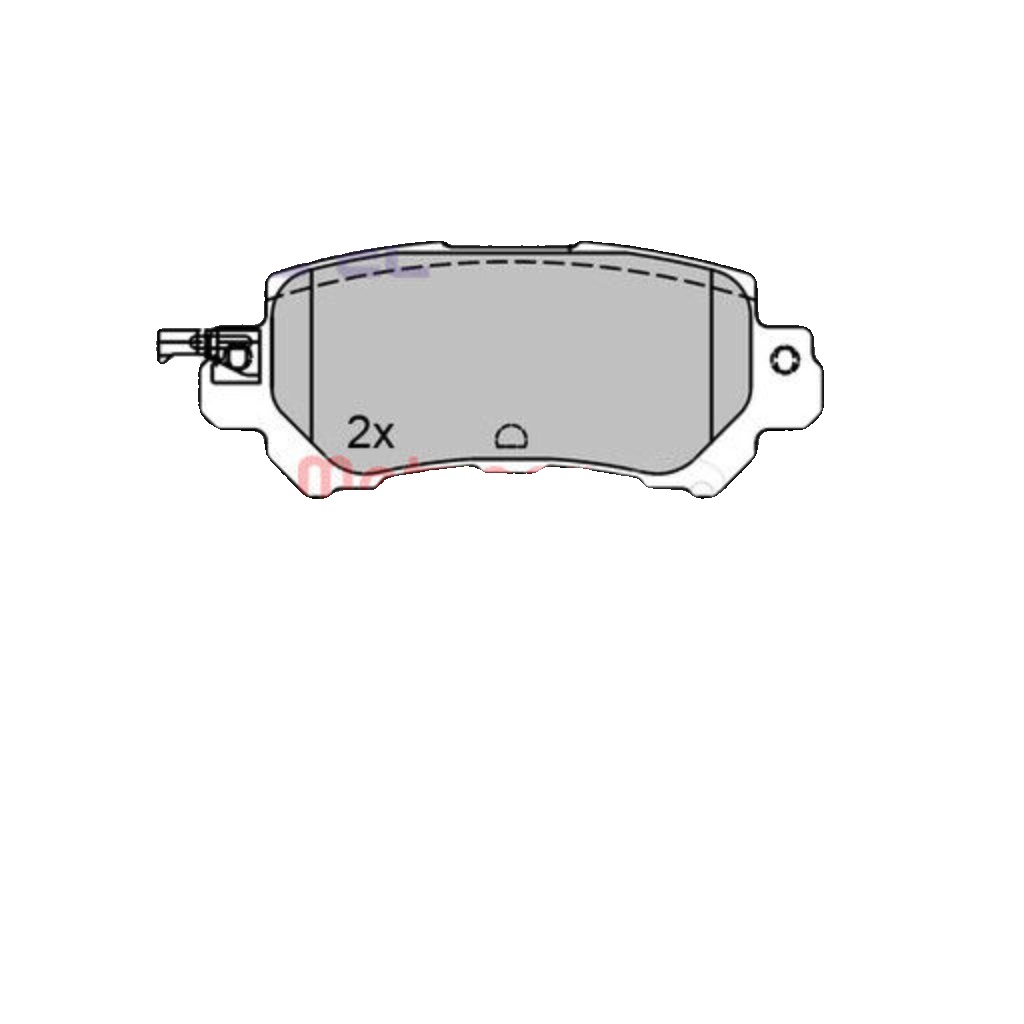 Original Metzger Brake Pad Set Disc Brake 1170787 for Mazda