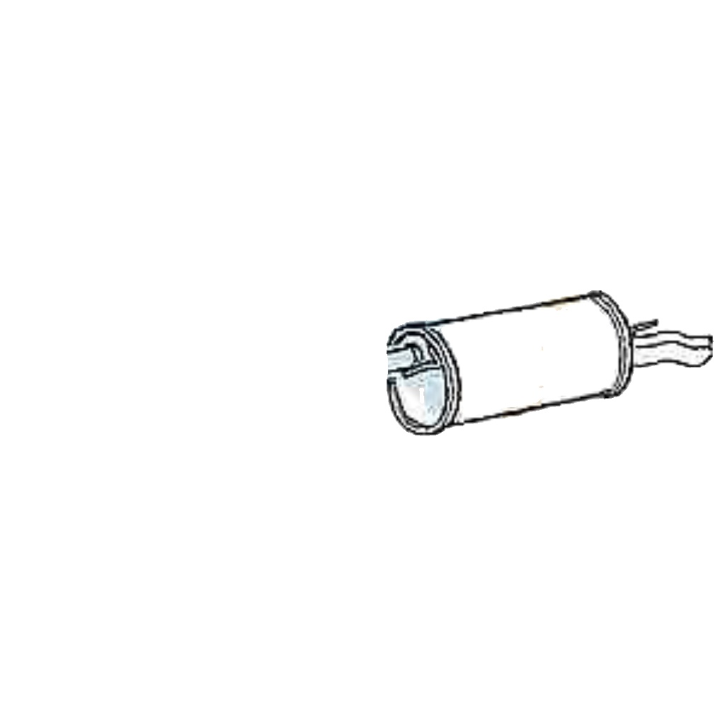 Klarius VW496G Exhaust Rear Box TRANSPORTER 1.9 2.4 96>