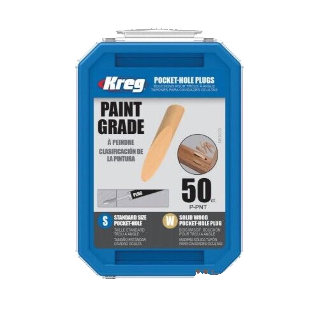 Kreg P-PNT-INT Pack of 50 Paint Grade Pocket-Hole Plugs for Kreg Pocket Hole Jig