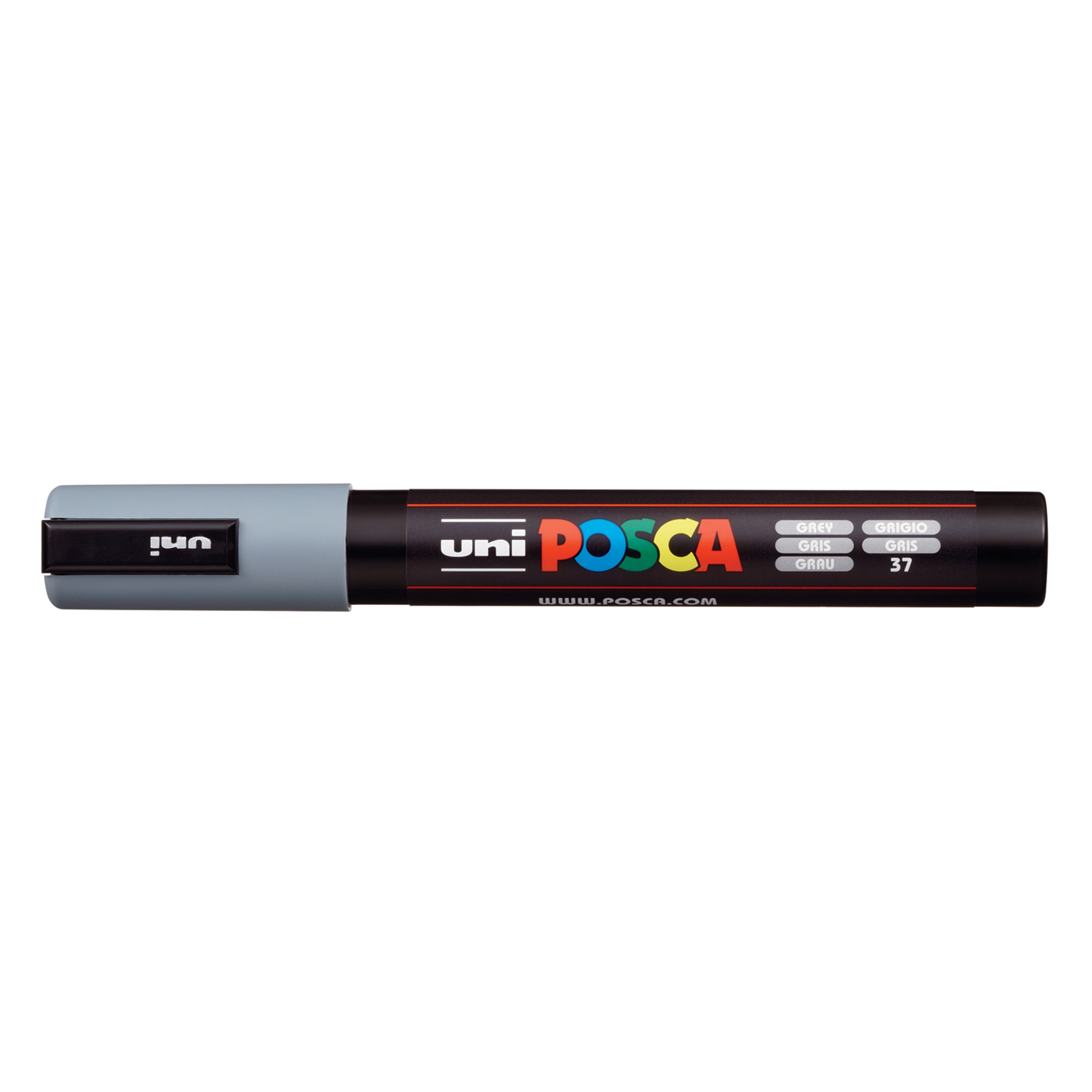 Uni : Posca Marker : PC-5M : Medium Bullet Tip : 1.8 - 2.5mm : Grey