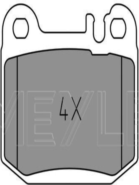 Rear MEYLE GERMANY 025 231 5715 Brake Pad Set, disc brake for MERCEDES-BENZ