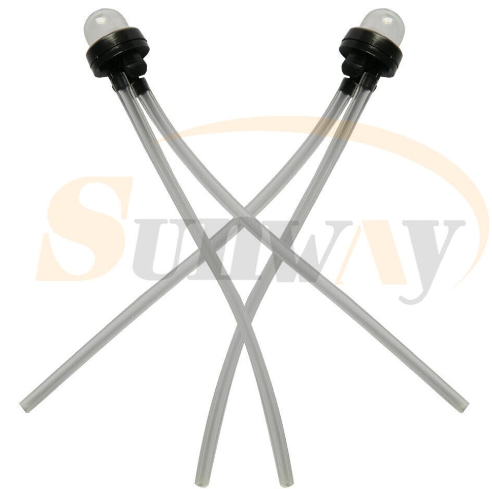 2× Petrol Primer Fuel Bulb Hose Pipe for Stihl McCulloch Ryobi Walbro Husqvarna