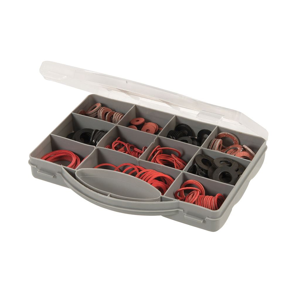 Fixman Fibre & Rubber Washers Pack 280Pce - Fibre Pack Rubber Washers 386124 - Fibre Pack Rubber Washers Fixman 386124 280Pce 5024763163289