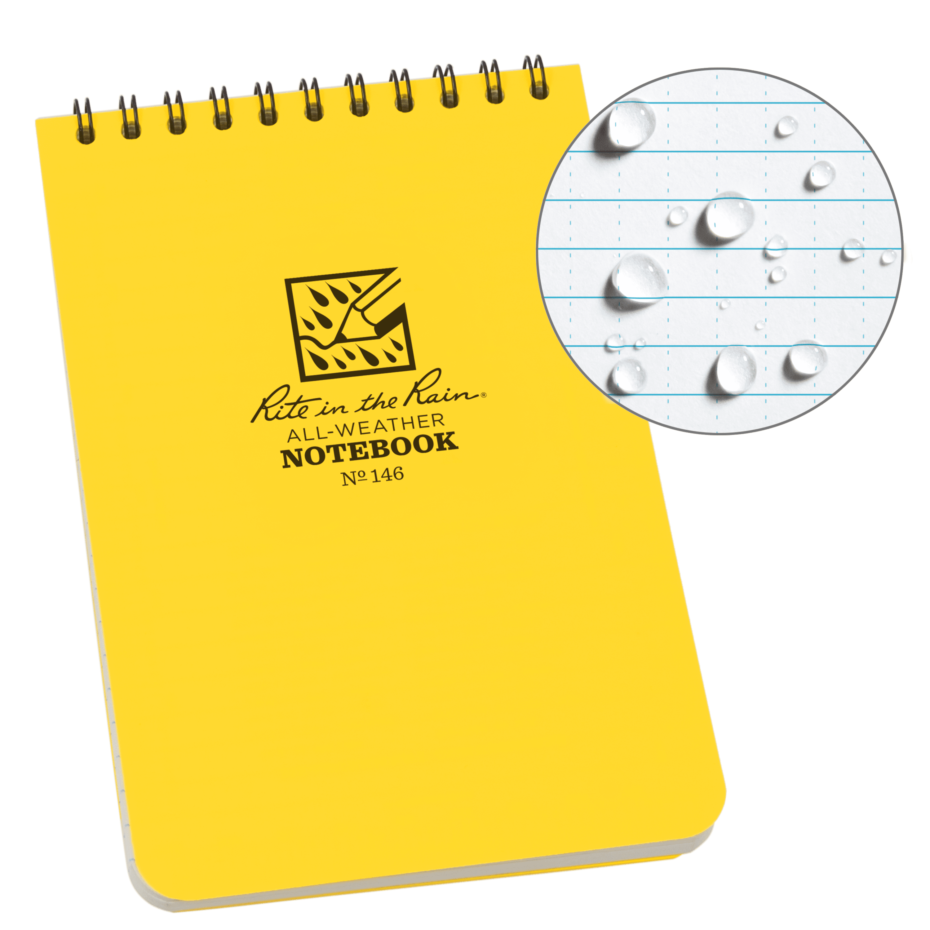 Rite in the Rain All-Weather Notebook Top Spiral Bound No. 146 (6"" x 4"") - Wa...