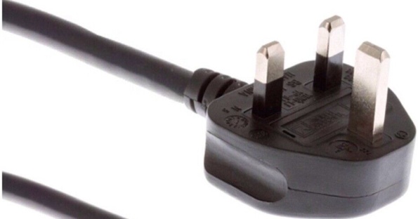 3 Pin UK Power Plug Mains Power Cable Lead C5 Cloverleaf for Laptop Adapters