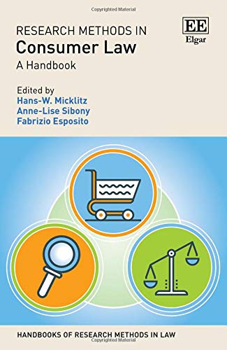 Research Methods in Consumer Law – A Handbook Micklitz Sibony Esposito Hardback