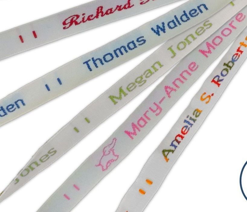 Name Labels - Woven Sew-in School Name Tags - 36, 72 or 144 Name Labels