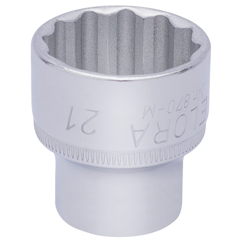 Draper 25979 Elora Bi-Hexagon Socket 3/8"" Sq Dr 21mm