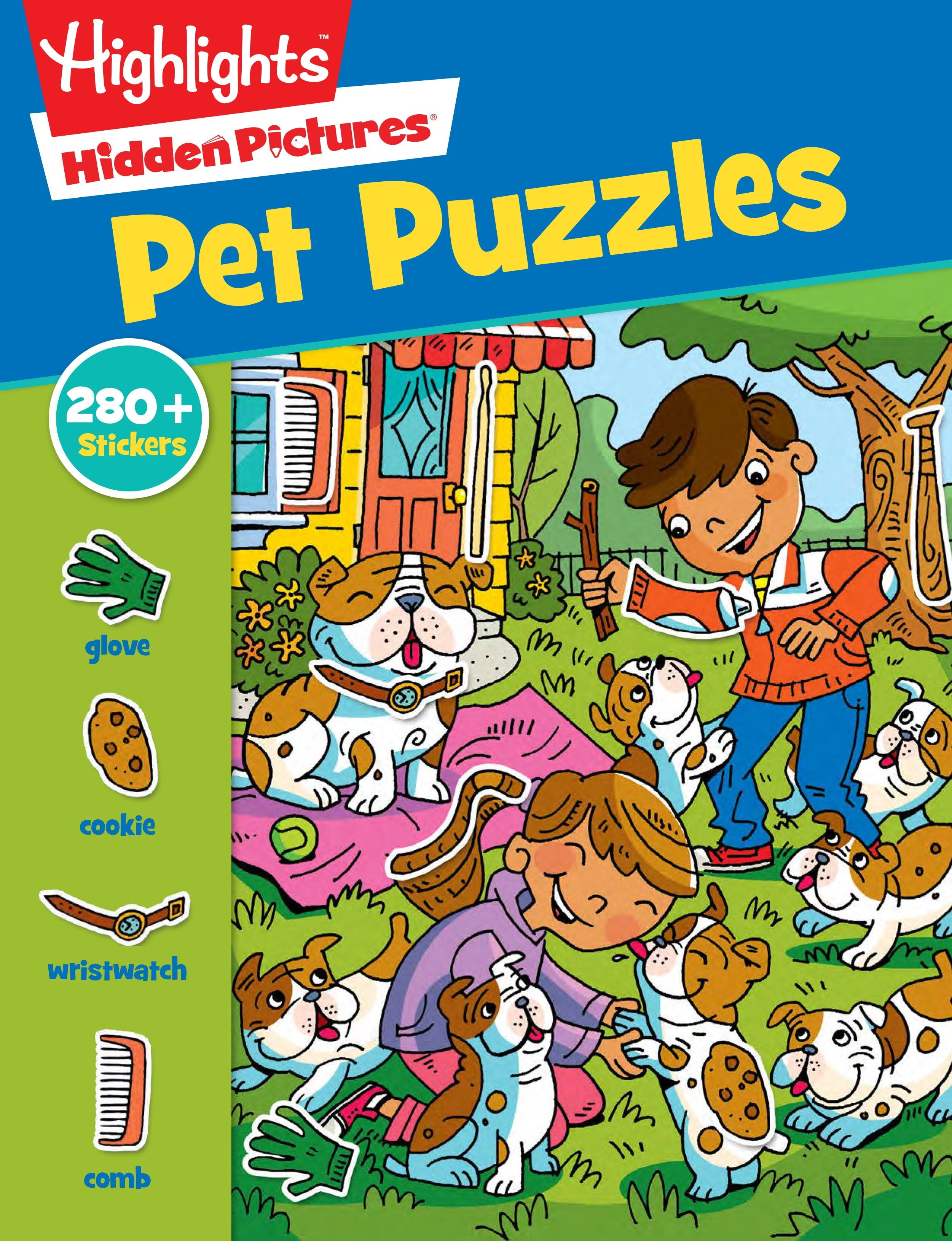 Pet Puzzles - Over 280 Stickers to Find Hidden Objects within... - Highlights
