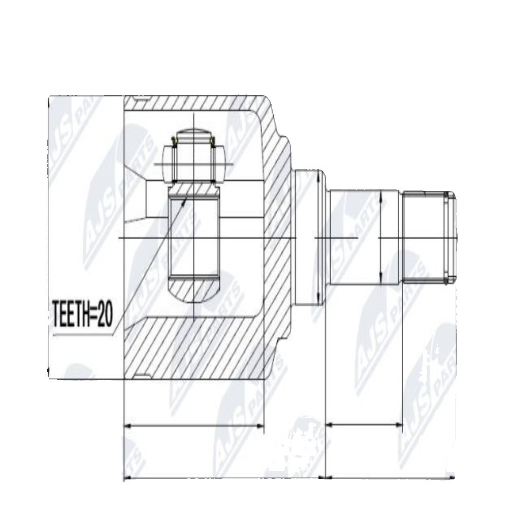 2x ✅Fits NTY NPW-FT-014 INNER CV JOINT  ⭐UK Seller⭐
