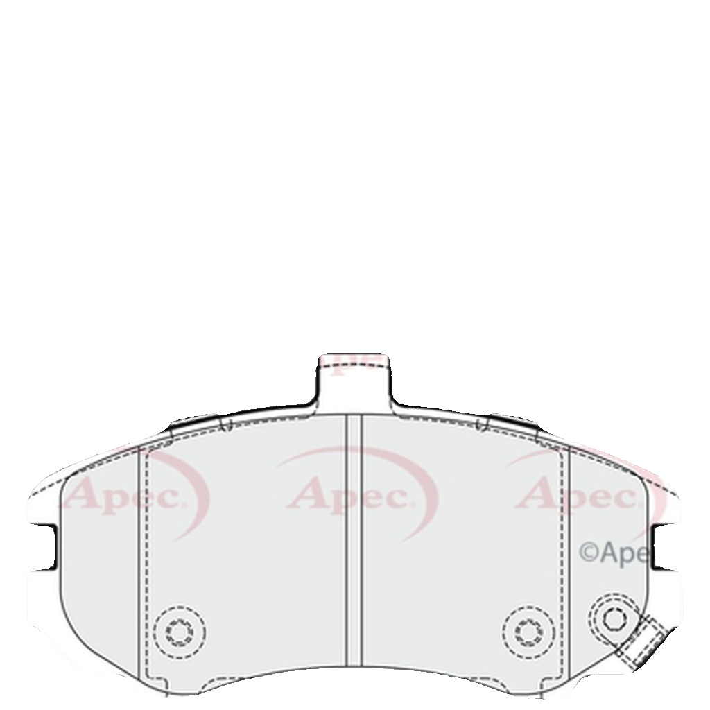 Brake Pads Set Front Apec PAD1642 581012DA50