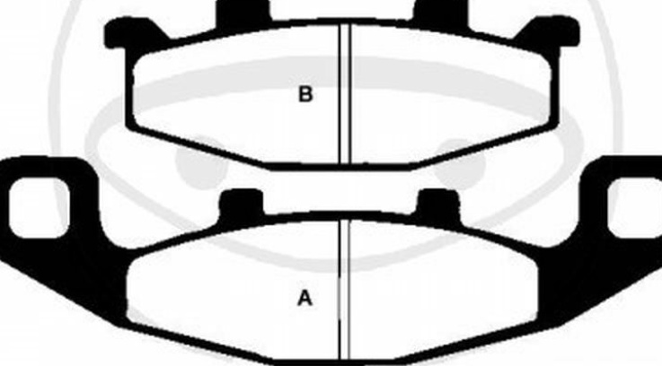 EBC V Semi Sintered Brake Pads Rear Right for Kawasaki ZR 1100 Zephyr 1992-1995