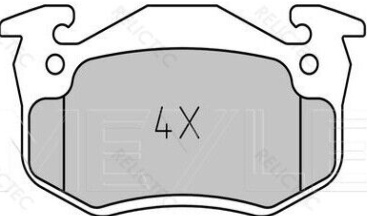 Front MEYLE 025 210 9615/W Brake Pad Set, disc brake for RENAULT
