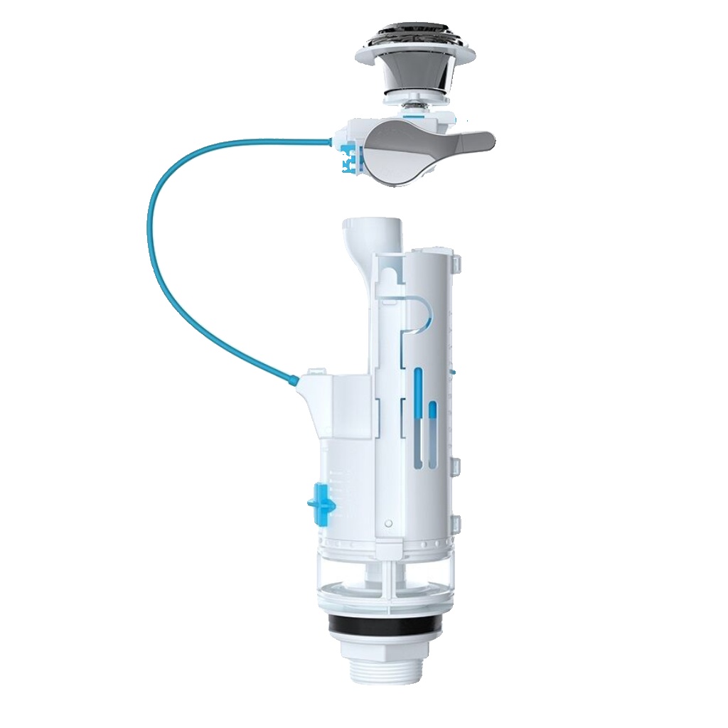 Viva Skylo SKY030 Universal 1-1/2"" & 2"" Dual Flush Cable Valve - Button & Lever