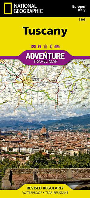 Tuscany Map Italy National Geographic Adventure Map