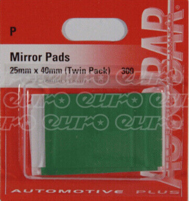 B&Q -  Mirror Pads Twin Pack Automotive Interior Rear View Mirror Mounting - Image 2