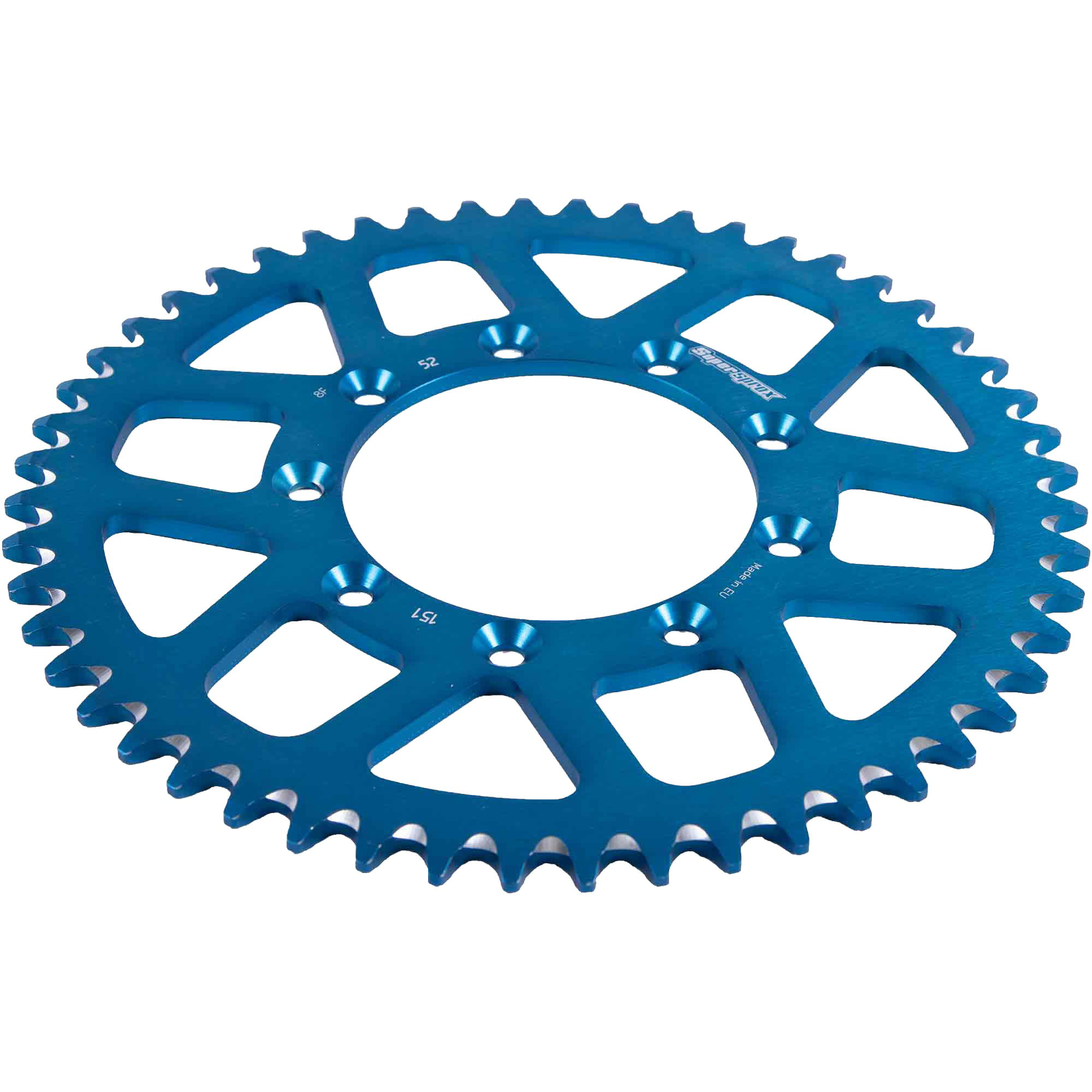 Free Shipping Supersprox Blue Aluminum 52 D Crown For Motorcycle Parts