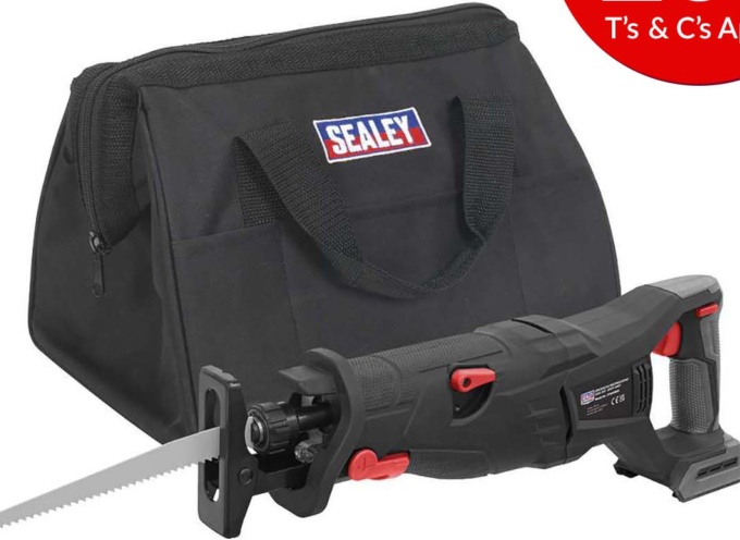Sealey CP20VRSXKIT Cordless Brushless Reciprocating Saw 20V Kit 2 Batteries