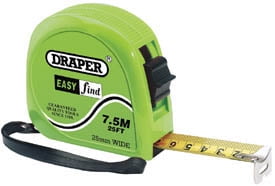 Draper 75882 Measuring Tape 75m/25ft x 25mm Blue