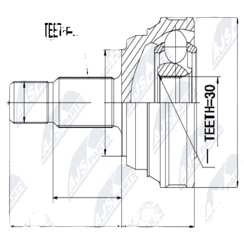 Fits NTY NPZ-VW-013 OUTER CV JOINT  ⭐UK Stock⭐ - Image 3