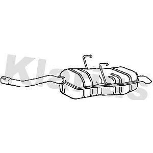 Klarius box with tail pipe fits Rover 75 1.8 00> RR353B