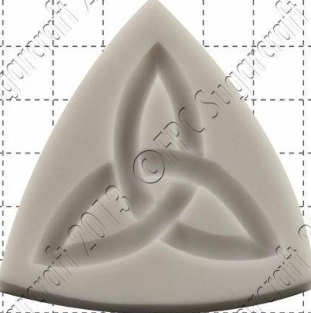 Silicone mould Celtic trefoil | Food Use FPC Sugarcraft FREE UK shipping!