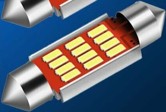 For Volvo C30 2006-2012 White LED Number Plate Light Bulbs