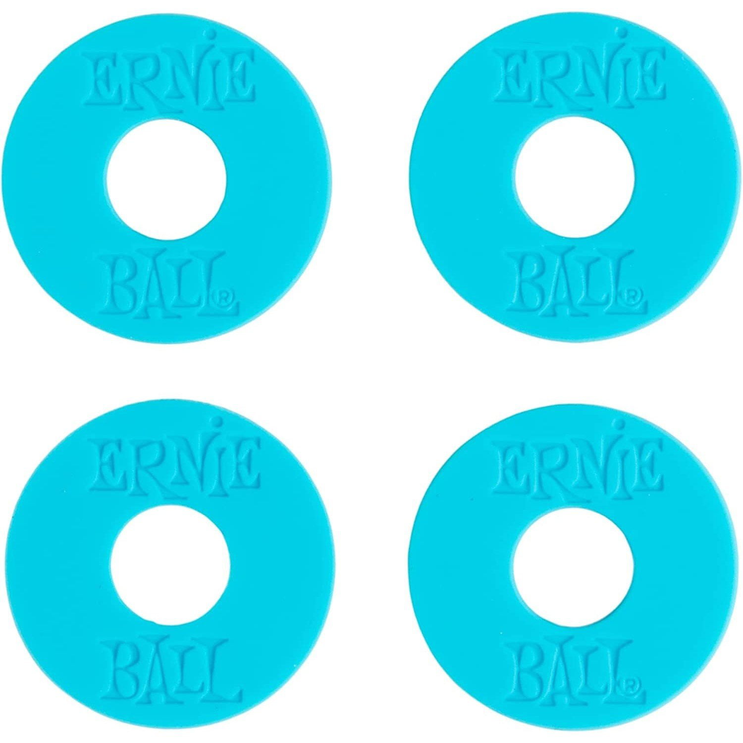 Ernie Ball Strap Blocks 4 Pack, Blue (NEW)