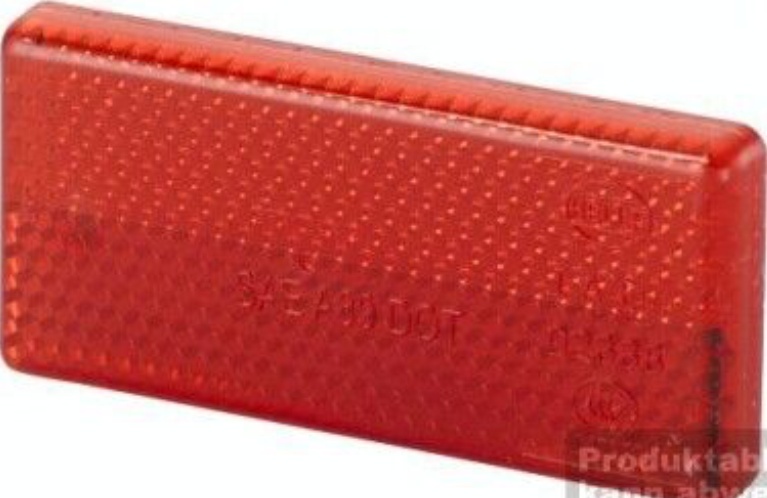 HELLA Rückstrahler rechteckig rot, 70 x 31,5 mm, Stärke 5 mm, verklebt | - Image 5