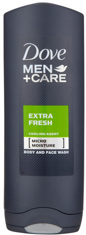 Dove Men+Care Body & Face Wash, Extra Fresh, Refreshing, Micromoisture, 400ml