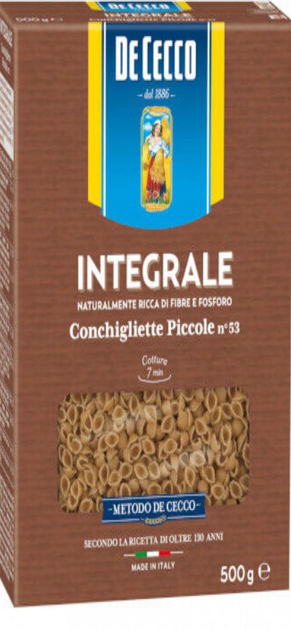 Nudeln De Cecco Pasta-Schalen Grano Duro Integrale Motor Fasern 5 Stück 2,5kg