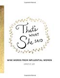 That's What She Said