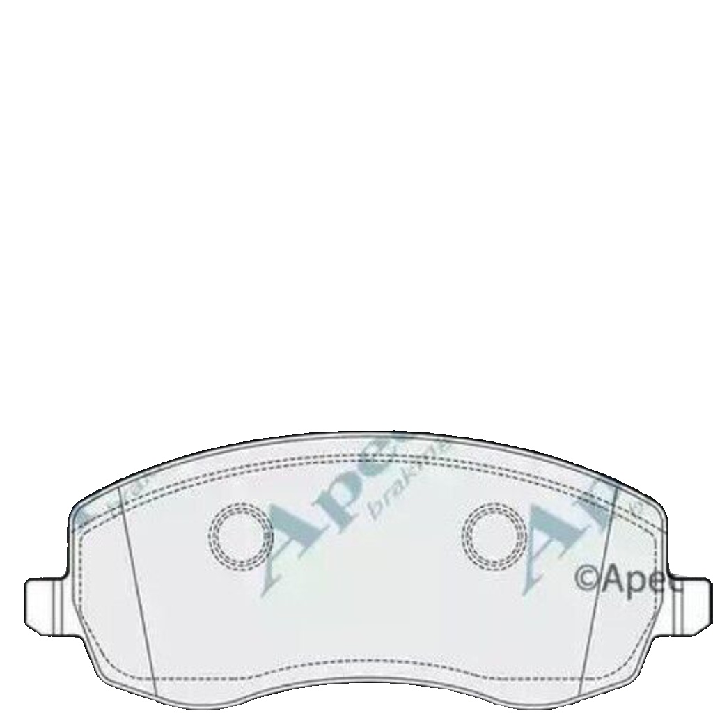 Brake Pad Set For Disc Brake Front Fits Citroen C8 Peugeot 807 APEC PAD1717