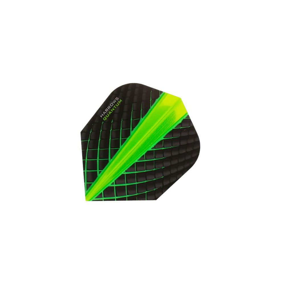 HARROWS Dart Flights - 100 Micron - Quantum - Green - 3in