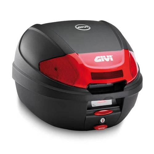 GIVI E300 N2B  MONOLOCK 30LT MOTORCYCLE / SCOOTER TOP BOX & FREE BASE PLATE KIT