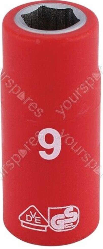 Draper 31469 Fully Insulated VDE Socket 1/4"" Sq Dr 9mm