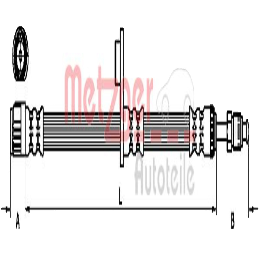 Original Brake Hose 4110925 for Citroën Peugeot