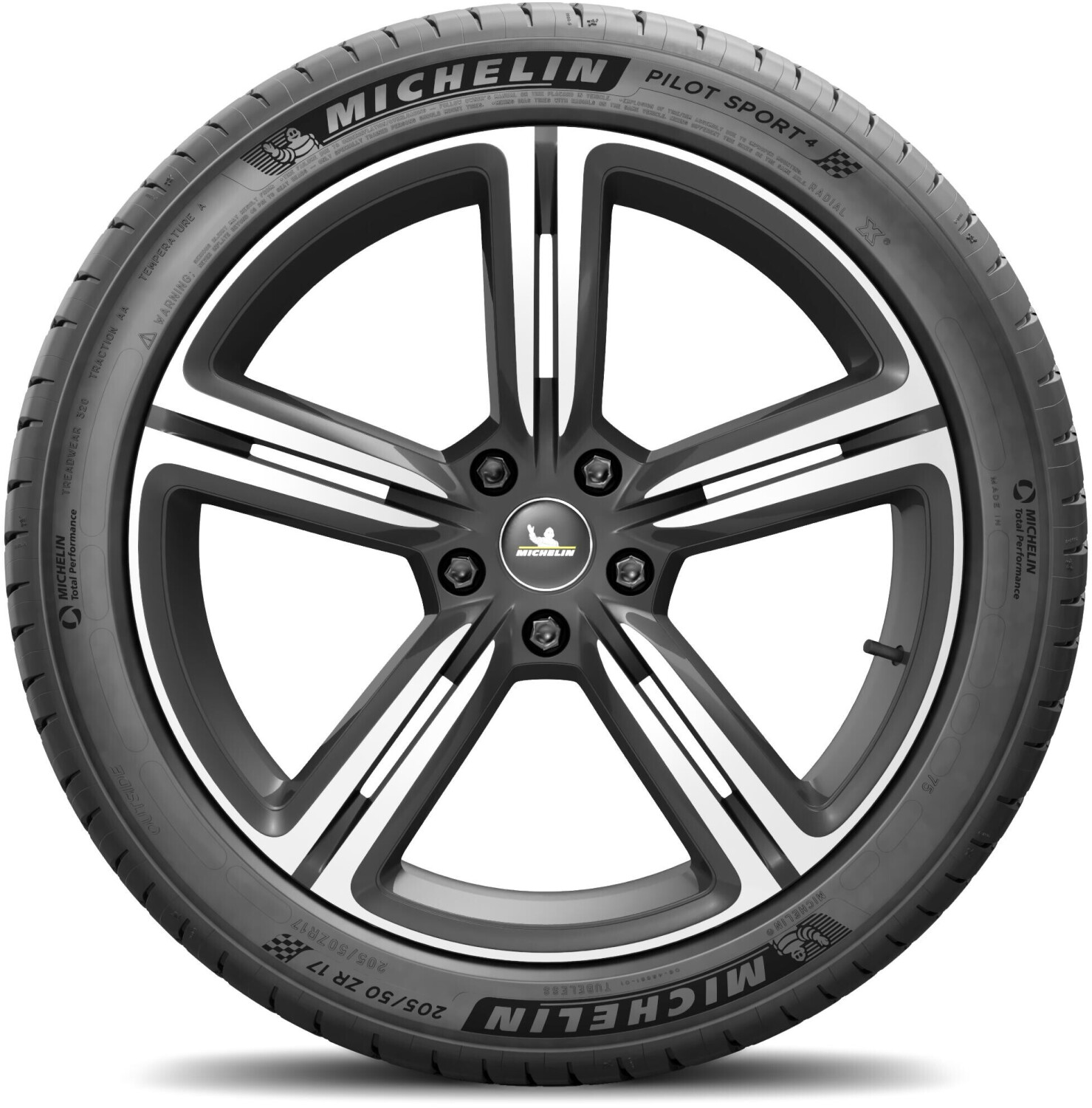 1 x 205/50 R17 93Y XL Michelin Pilot Sport 4 Performance Tyre - 2055017 (New)