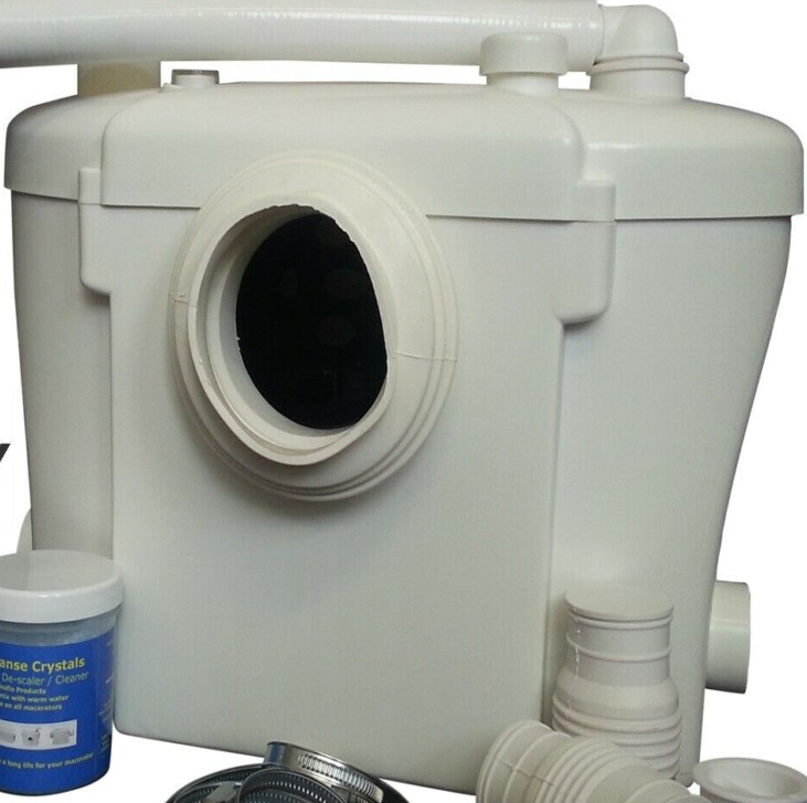 Uniflo/4k Macerator pump with 22mm discharge,Shower basin/Wc,Saniflo Alternative